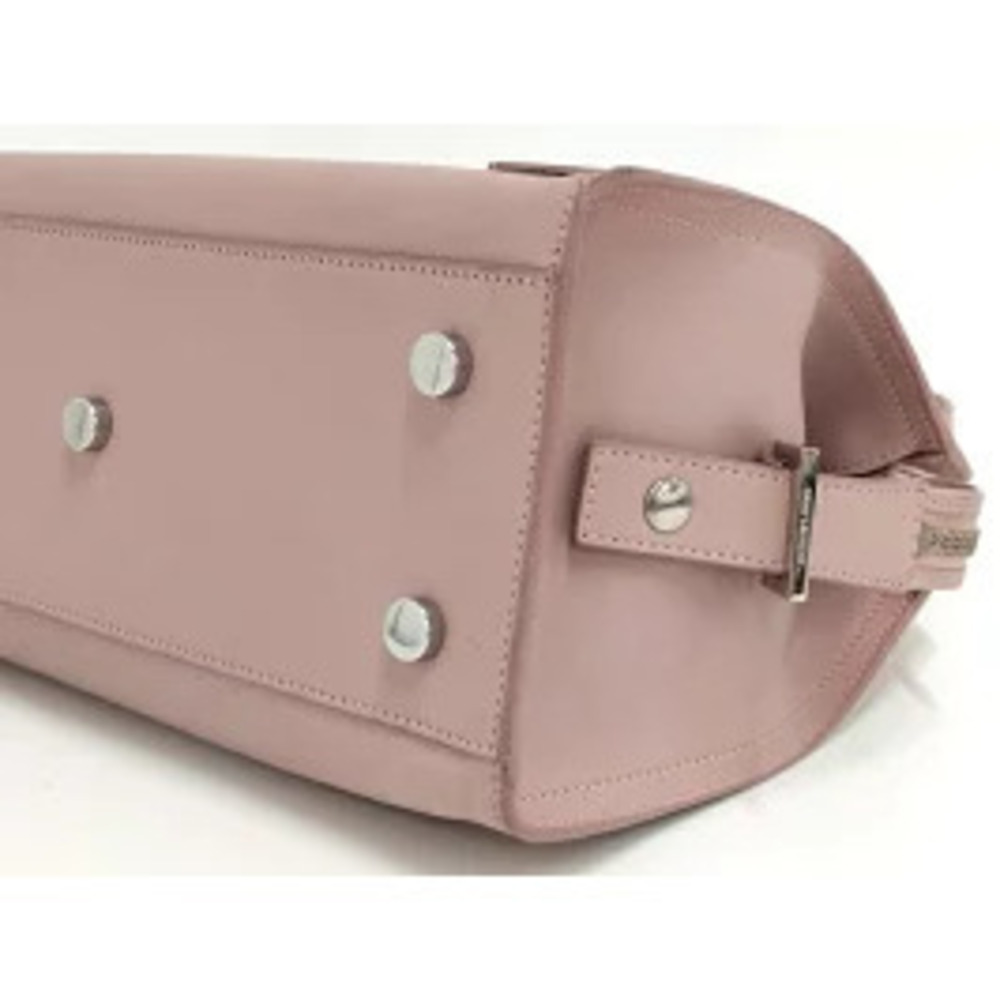 YVES SAINT LAURENT Baby Cabas Shoulder Bag Leather Pink Beige - Picture 5 of 9